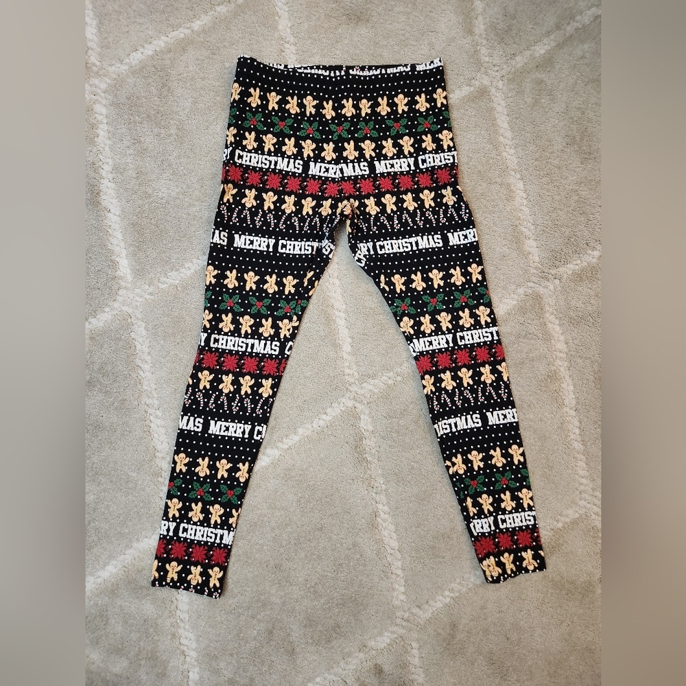 Christmas Kids Leggings XXL Holiday Time
